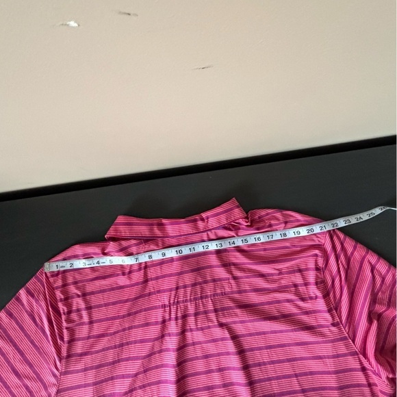 Tommy Bahama Island Zone Sz 2XL Java Red Palm Desert Driver Stripe Polo Shirt - Picture 7 of 10